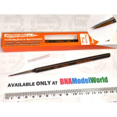 Professional Kolinsky Modelling Brush (Round, Size 1) - Crafted for Precision & Quality