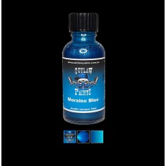 Acrylic Lacquer Paint - Metallic Colour Moraine Blue (30ml)