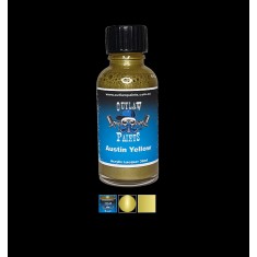 Acrylic Lacquer Paint - Metallic Colour Austin Yellow (30ml)
