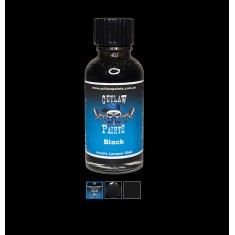 Acrylic Lacquer Paint - Solid Colour Black (30ml)