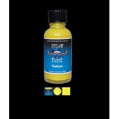 Acrylic Lacquer Paint - Solid Colour Yellow (30ml)