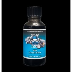 Acrylic Lacquer Paint - Solid Colour HDT Tuxedo Black (30ml)