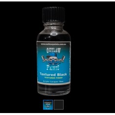 Acrylic Lacquer Paint - Solid Colour Textured Black (30ml)