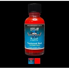 Acrylic Lacquer Paint - Solid Colour Textured Red (30ml)