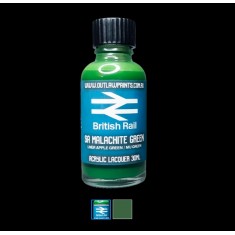 Acrylic Lacquer Paint - Solid Colour SC Malachite Green (30ml)