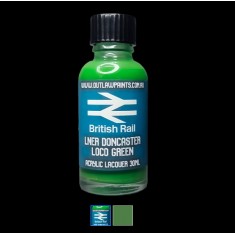 Acrylic Lacquer Paint - Solid Colour LNER Doncaster Loco Green (30ml)