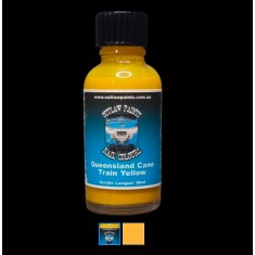 Acrylic Lacquer Paint - Solid Colour Queensland Cane Train Yellow (30ml)