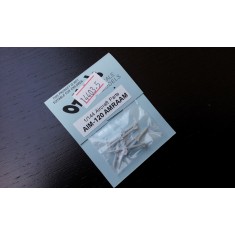 1/144 AIM-120 AMRAAM (4 missiles & 2 launcher boots per pack)