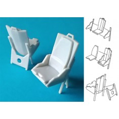 1/48 Royal Australian Navy Sea King Helicopter Pilot and Co-Pilot Combat Seats (2pcs)