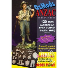 120mm WWII Australian Bren Gunner (Pacific) [ANZAC Series] w/Optional Head & Helmet