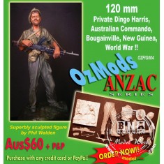 120mm WWII Private Dingo Harris, Australian Commando, Bougainville [ANZAC Series]