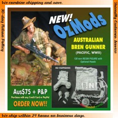 120mm WWII Australian Bren Gunner, Action Pose (Pacific) [ANZAC Series]