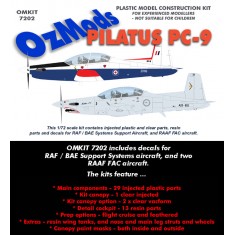 1/72 Pilatus PC-9 for RAF/BAE Systems Support and RAAF FAC (Wing Tanks included)
