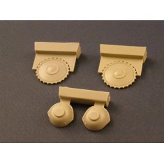1/35 Drive Wheels with Transmission for German Panzer II Tank