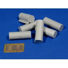 1/35 Cylindrical Fuel Drums for WWII Soviet Tanks (6pcs)