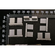 1/35 Metal Ammo Boxes for 37mm Flak37 (12pcs)