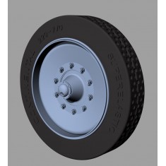1/35 SdKfz 8 Solid Rubber Wheels