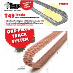 1/35 T49 Tracks for M4 Sherman & M4-Based US Tanks (3D Printed)