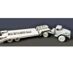 1/35 URAL-44202 Saddle Tractor w/Vi3 Wheels Conv Set & ChMZAP-5523 Trailer/Semi-trailer