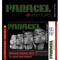 1/35 Vietnamese/Asian Head set Vol.3 - NVA Tank Helmet (4pcs)
