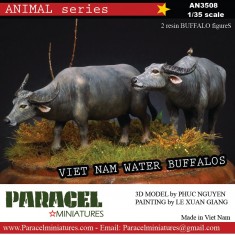 1/35 Water Buffalos in Vietnam Era (2pcs)