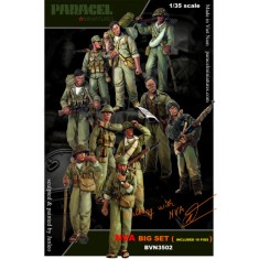 1/35 North Vietnam Army (NVA) Big Set - Walking with NVA (10 figures)