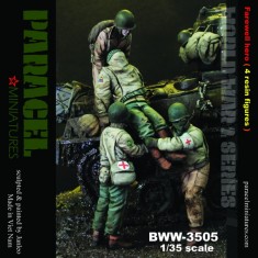 1/35 WWII Farewell Hero (4 figures, decal for 101st division included)