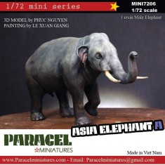 1/72 Asian Elephant Ver. A (resin male elephant)