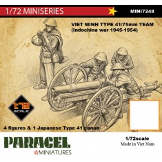 1/72 Viet Minh Type 41/75mm Team (Indochina War 1945-1954)