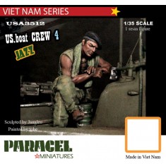 1/35 Vietnam US PBR Crew #4 (HEARING JAZZ RADIO) for BOAT/AFV/Tanks