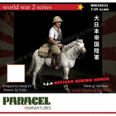 1/35 WWII IJA Officer Riding Horse (1 figure and 1 horse)