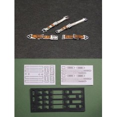 1/32 WWII Japan Fighter Cockpit Seat Belt Set for 2 Planes (Craft Laser-cut Paper kit)