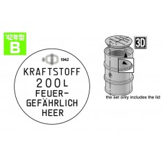 1/35 Fuel Drum Lids Set Type B 1942