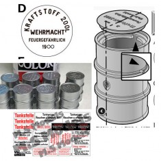 1/35 Fuel Drum Cover Set Type D 1945