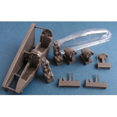 1/72 Dassault-Dornier Alpha Jet E Cockpit + Vacu Canopy for Airfix/Heller kit