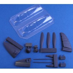 1/48 Macchi Mc.200 Saetta I Serie Upgrade Set + Vacu Canopy + Decal for Italeri kit