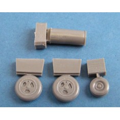 1/72 de Havilland Vampire Mk.1 Wheels + Jet Pipe for A-model kit