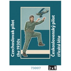 1/72 Czechoslovak Pilot 1930s #3 (2 figures, 3D Printed)