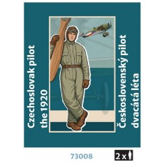 1/72 Czechoslovak Pilot 1920s (2 figures, 3D Printed)