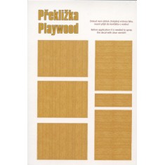 1/72 Dark Birch Plywood Decals for Older Aircraft