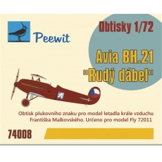 1/72 Avia BH-21 Malkovsky Decals for Fly #72011
