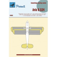 1/144 Avia B-534 Self-Adhesive Camouflage Masks for Eduard kits