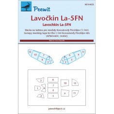 1/144 LavoCkin La-5FN Canopy Masks for Kovozavody Prostejov kits