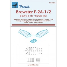 1/144 Brewster Buffalo Canopy Masks for Mark I kits