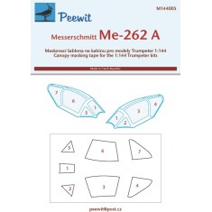 1/144 Me 262 A Canopy Masks for Trumpeter kits