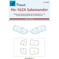 1/144 He-162A Canopy Masks for Brengun kits