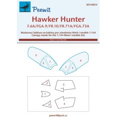 1/144 Hunter F.6 Canopy Masks for Mark I kits