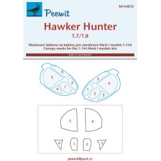 1/144 Hunter T.7 Canopy Masks for Mark I kits