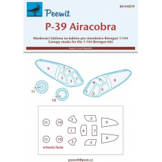1/144 P-39 Airacobra Canopy Masks for Brengun kits