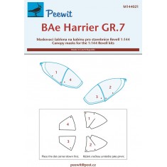 1/144 Harrier GR.7 Canopy Masks for Revell kits
